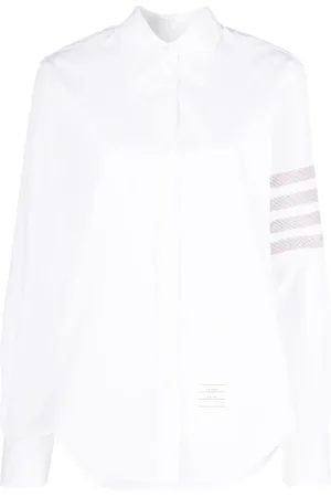 Thom Browne Camisa de popelina con motivo 4-Bar