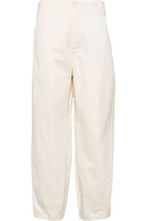 YVES SALOMON Pantalones tapered con tiro alto