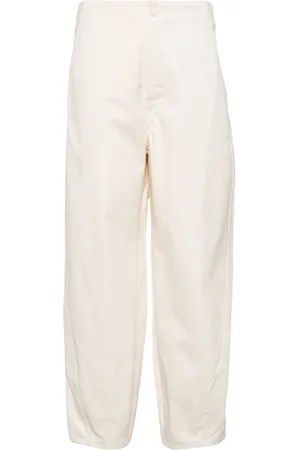 YVES SALOMON Pantalones tapered con tiro alto