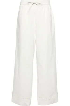 YVES SALOMON Pantalones rectos con tiro alto