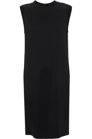 Totême Vestido midi con cuello redondo