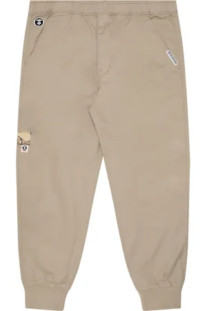 A Bathing Ape Pants con aplique del logo