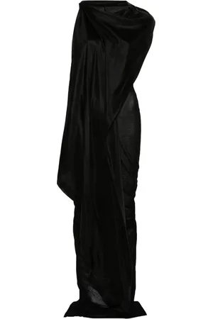 Rick Owens Vestido midi con detalle de mascada