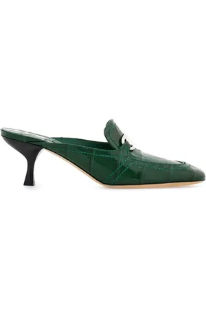 Salvatore Ferragamo Mules con efecto de piel de cocodrilo y tacón de 55mm