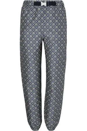 Tory Burch Pantalones con motivo T Monogram