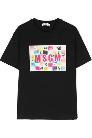 Msgm Playera con logo estampado
