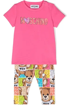 Moschino Set de leggins y playera con logo estampado