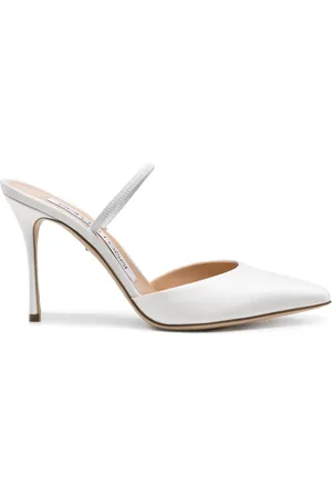 Sergio Rossi Mules Godiva Bridal con tacón de 85mm