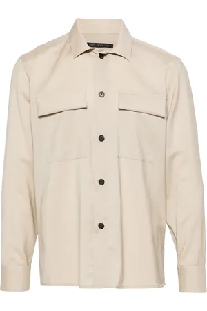 LOW BRAND Camisa con bolsillo de parche