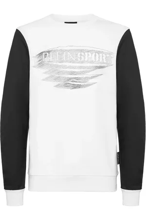 Philipp Plein Sudadera con paneles y logo estampado