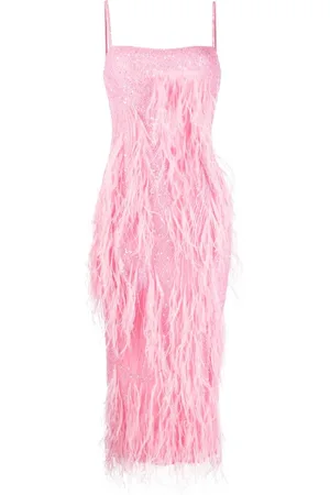 RACHEL GILBERT Vestido midi Alice bordado con lentejuelas