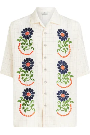 Etro Camisa con bordado floral