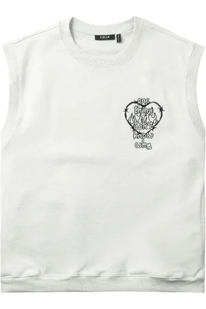 FIVE CM Sudadera sin mangas con logo estampado