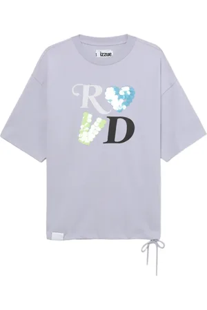 Izzue Playera con detalles de lentejuelas