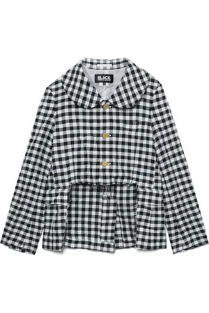 Comme des Garçons Chamarra con motivo de cuadros gingham