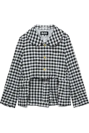 Comme des Garçons Chamarra con motivo de cuadros gingham
