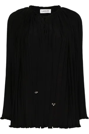 Lanvin Blusa manga larga con pliegues
