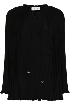 Lanvin Blusa manga larga con pliegues