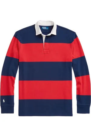 Ralph Lauren Playera tipo polo con logo bordado y motivo de rayas
