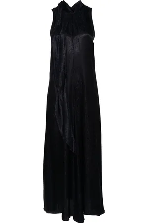 FORTE FORTE Vestido midi con motivo de cuadros en jacquard