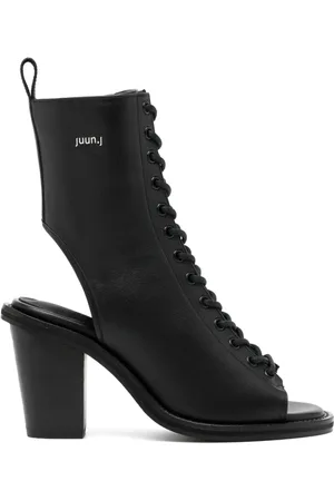 JUUN.J Botas con puntera abierta y tacón de 80mm