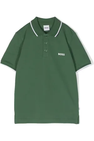 HUGO BOSS Playera tipo polo con logo estampado