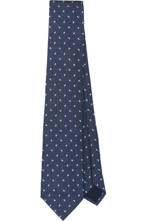 corneliani Corbata de seda bordada
