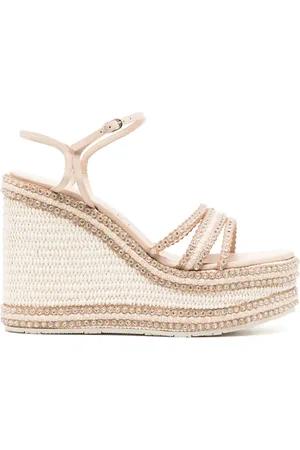 Casadei Sandalias Limelight con cuña de 100mm