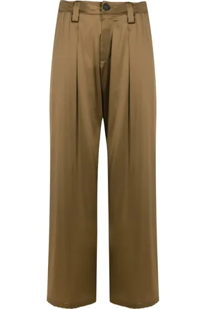 Uma Raquel Davidowicz Pantalones de seda rectos