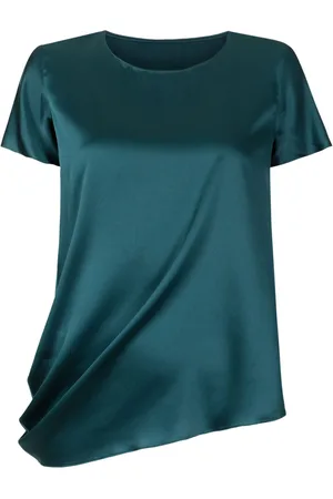 Uma Raquel Davidowicz Playera con detalle drapeado
