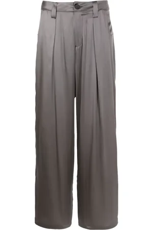 Uma Raquel Davidowicz Pantalones de seda rectos