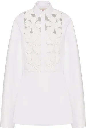 VALENTINO GARAVANI Vestido camisero con bordado floral