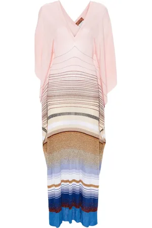 Missoni Vestido de playa de tejido fino de canalé