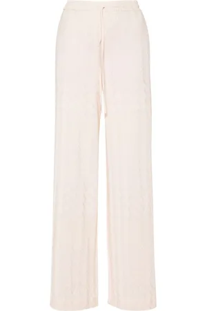 Missoni Pantalones anchos tejidos de chevron