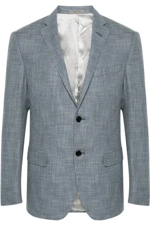 corneliani Blazer con botones y cuadros estampados