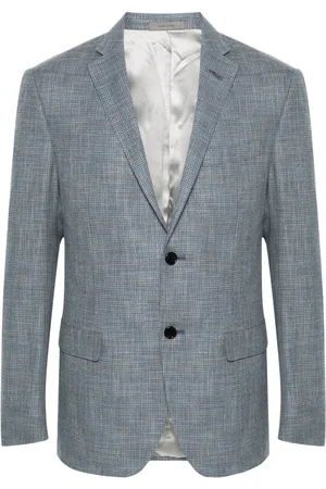 corneliani Blazer con botones y cuadros estampados