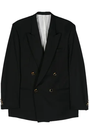 Canaku Blazer con rayas estampadas y botones