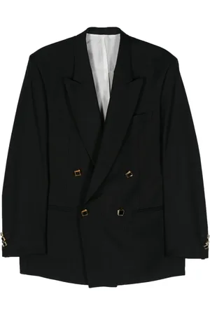 Canaku Blazer con rayas estampadas y botones