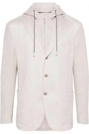ELEVENTY Blazer con botones y capucha