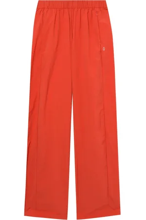 Izzue Pants rectos con logo bordado