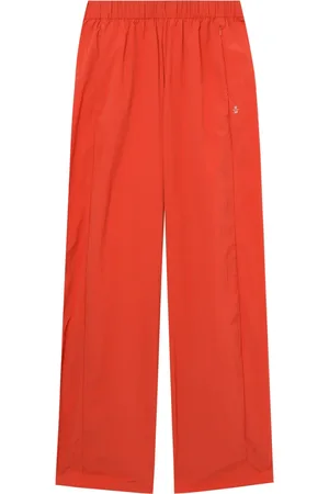 Izzue Pants rectos con logo bordado