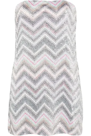 Missoni Vestido corto estilo strapless