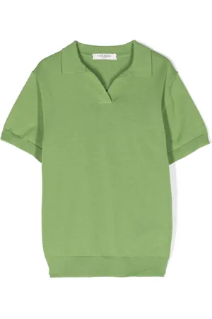 Paolo Pecora Playera tipo polo tejida