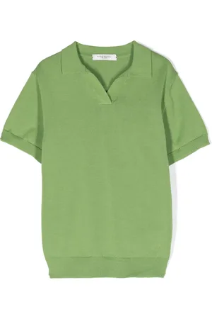 Paolo Pecora Playera tipo polo tejida