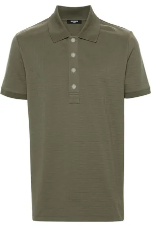 Balmain Playera tipo polo en jacquard