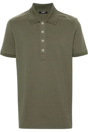 Balmain Playera tipo polo en jacquard