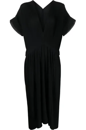 HENRIK VIBSKOV Vestido midi Transit con diseño plisado