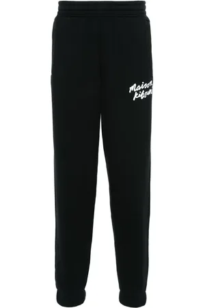 Maison Kitsuné Pants con logo estampado