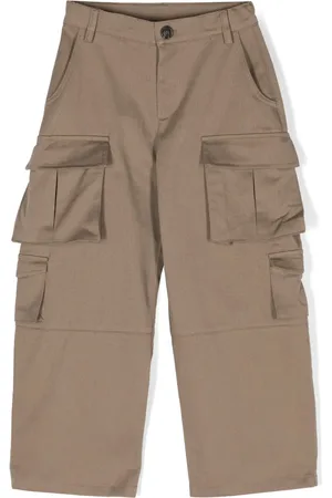 DOUUOD KIDS Pantalones cargo de sarga