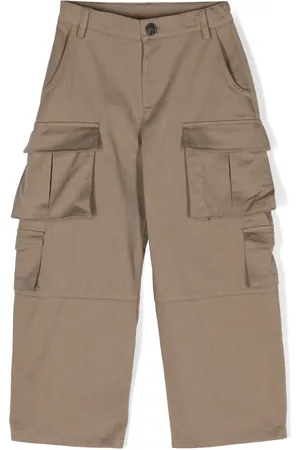 DOUUOD KIDS Pantalones cargo de sarga